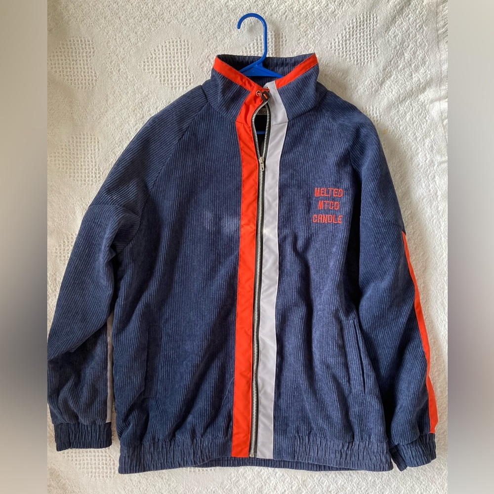 Streetwear Navy and Orange Racing Jacket (unisex)